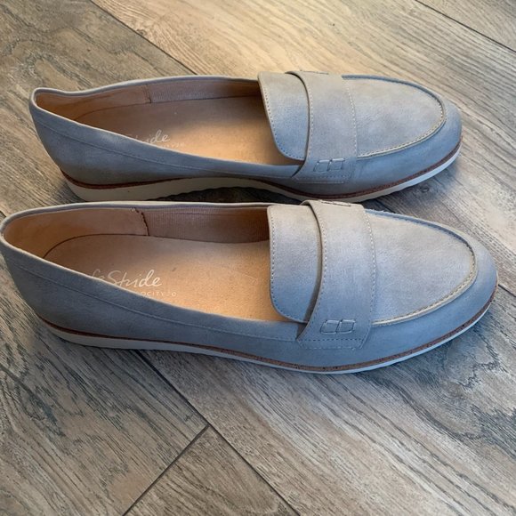 NEW LIFE STRIDE WOMEN'S ZEE SLIP ON LOAFERS GRAY 11M - Picture 3 of 8